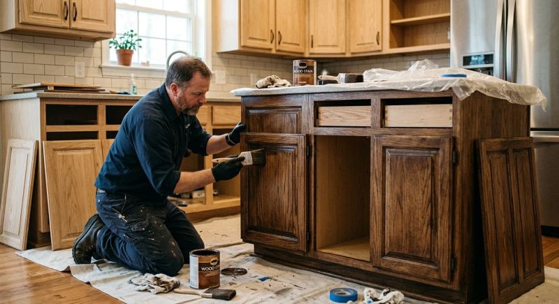 Cabinet Staining Service in Bloomington, IN
