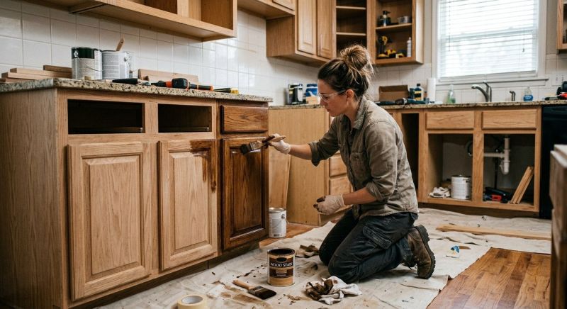 Cabinet Staining Service in Dayton, OH
