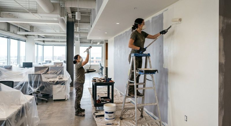 Commercial Ceiling Painting in Longmont, CO