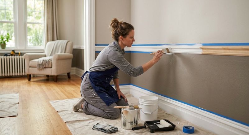 Interior Railing Painting in Wilmington, NC