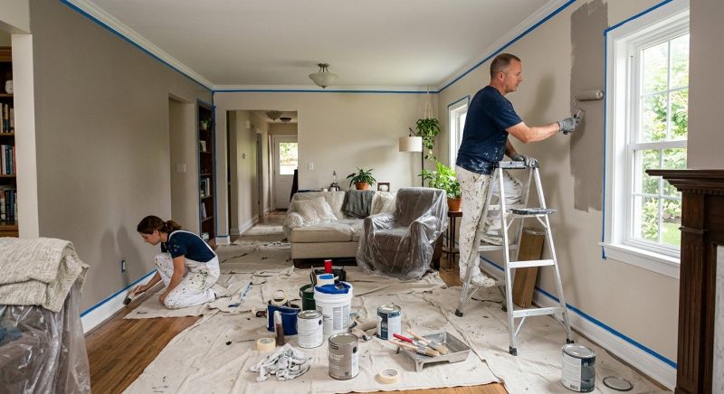 Interior Wall Painting in Wilmington, NC