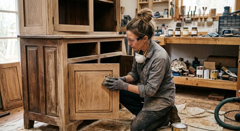 Kitchen Cupboard Refinishing in Bloomington, IN