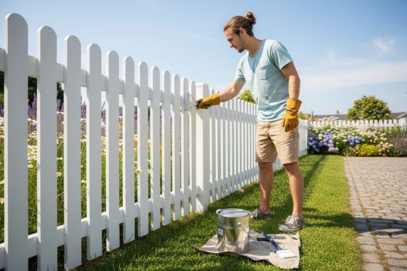 Steel Fence Painting in Waco, TX