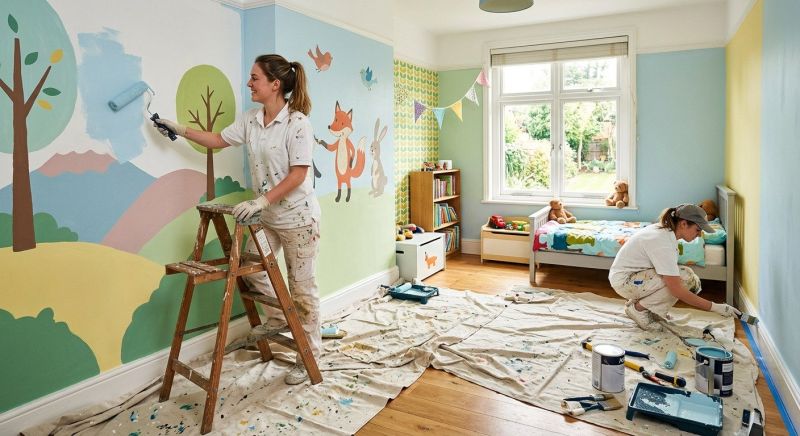 Textured Wall Painting in Wilmington, NC