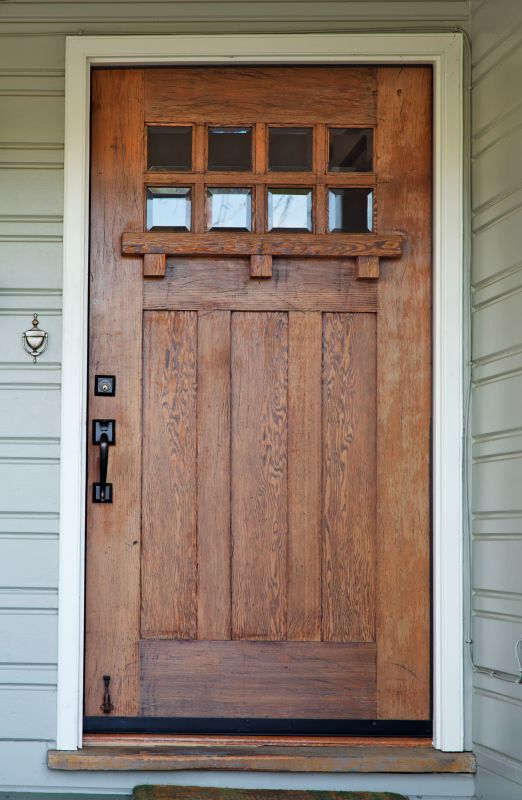 Wood Door Staining